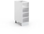 Vicco K&uuml;chenregal Fame-Line, Wei&szlig;, 30 cm | MDF-Front &middot; Ohne Arbeitsplatte &middot;