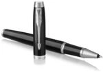 Parker IM Tintenroller | schwarze Lackierung mit Chromzierteilen | feine Spitze 