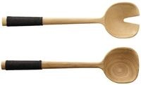 ASA Selection Salatbesteck mit Schwarzem Nylongriff Wood L 31,2 cm B 8,2 cm H 5,40 cm
