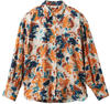 TOM TAILOR Damen 1037889 Bluse mit Muster, 32367-grey orange tie dye floral, 38