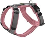 HUNTER Hundegeschirr Maldon UP, Farbe: Altrosa/grau, weich gepolstert & komfortabel,