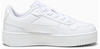 PUMA Carina Street Jr Sneaker, White White Gold, 39 EU