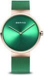 Bering Unisex Quarz Uhr | Armbanduhr 39 mm Edelstahlgeh&auml;use und Zifferblatt 