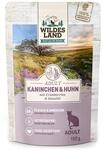 Wildes Land - Nassfutter f&uuml;r Katzen - Nr. 4 Kaninchen & Huhn - 12 x 100 g -