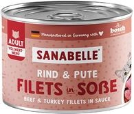 Sanabelle Nassfutter Schlemmertopf mit Rind & Pute | 6 x 180 g | 1.08 kg