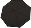 Doppler nature mini - Simply Black - nachhaltiger Regenschirm - Handöffner -...