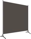 vidaXL 1-teiliger Raumteiler, 175x180 cm, Polyesterstoff & Eisenrahmen,...