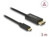 DeLock Kabel USB Type-C Stecker > HDMI Stecker (DP Alt Mode) 4K 60 Hz 3 m Schwarz