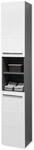 DEINE TANTE EMMA 70-416-P2 Gloss Wei&szlig; Glanz/Anthrazit Hochschrank Seitenschrank Bad