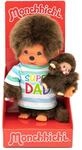 Sekiguchi 220960 - Original Monchhichi Junge, Pl&uuml;schtier Papa mit Kind, Super Dad,