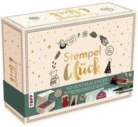 Adventskalender Stempel-Gl&uuml;ck. Mit mehr als 24 Stempeln, Anleitungsbuch und weiterem