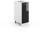 Vicco Apothekerschrank Fame-Line, Anthrazit Hochglanz, 30 cm ohne...