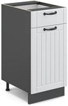 Vicco K&uuml;chenunterschrank Fame-Line, Wei&szlig; Landhaus, 40 cm