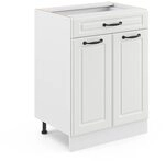 Vicco K&uuml;chenunterschrank R-Line, Wei&szlig; Landhaus, 60 cm mit Schublade, ohne