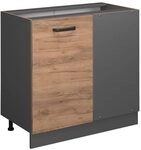 Vicco Eckunterschrank R-Line, Goldkraft Eiche, 86 cm