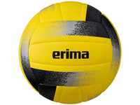 Erima Unisex – Erwachsene Hybrid Volleyball, gelb/schwarz/Silber, 5