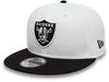 New Era Las Vegas Raiders NFL White Crown Patches White 9Fifty Snapback Cap - M...