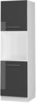Vicco Herdumbauschrank Fame-Line, Anthrazit Hochglanz, 60 cm