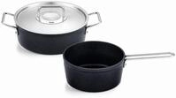 Fissler Adamant/Aluminium-Kochtopfset, 2-teilig, T&ouml;pfe-beschichtet mit Metalldeckel,