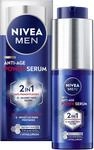 NIVEA MEN Anti-Age 2in1 Power Serum, Gesichtspflege f&uuml;r M&auml;nner mit Hyaluron f&uuml;r