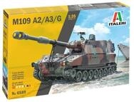 Italeri 6589 6589S 1:35 M-109/A2-A3G Haubitze-originalgetreue Nachbildung, Modellbau,