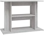 vidaXL Aquariumst&auml;nder Grau Sonoma 80 x 35 x 60 cm Holzwerkstoff