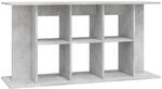 vidaXL Aquariumst&auml;nder Betongrau 120 x 40 x 60 cm Holzwerkstoff