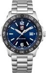 Luminox Pacific Diver XS.3123 Herrenuhr 44mm - Taucheruhr in Silber/Blau mit