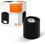 LEDVANCE Spot Surface Round Deckenaufbauspot, schwarz, mit GU10 Sockel, kann mit