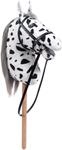 HKM Hobby Horse Maya &ndash; Steckenpferd braun, abnehmbare Trense & Lange M&auml;hne, 40 cm