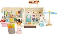 Small Foot Einkaufsladen im Koffer aus Holz, 15 teiliges Spielset, ideal f&uuml;r Reisen,