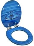 vidaXL Toilettensitz mit Soft-Close-Deckel Toilettendeckel WC Sitz Klodeckel