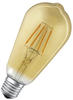 LEDVANCE Smarte LED-Lampe mit WiFi-Technologie für E27-Sockel, goldenes Glas