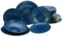 CreaTable, 10591, Serie Sea Breeze, 18-teiliges Geschirrset, Teller Set aus