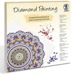 Ursus 43520001F - Diamond Painting Mandala Set 1, Bastelset mit Steinchen in