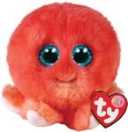 TY - Teeny Puffies Krake Sheldon - 10 cm, 2009131, Red