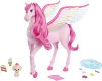 Barbie Rosa Pegasus mit 10 Zubeh&ouml;rteilen inklusive Welpe, gefl&uuml;geltes