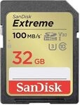 SANDISK - CARDS Extreme Plus 32 GB SDHC-Speicherkarte 100 MB/s, 60 MB/s, UHS-I-Klasse