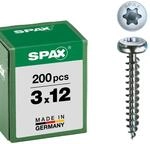 SPAX Universal, Halbrundkopf, T-STAR plus, Vollgewinde, Galvanisch Blank...