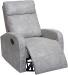 Mendler Fernsehsessel HWC-A54 Premium - Stoff/Textil hellgrau | Relaxsessel,