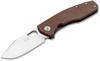 Böker Plus® F3.5 Micarta - robustes Outdoor Messer mit Edelstahl Framelock - EDC