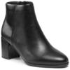 Clarks Damen Freva55 Zip Chukka-Stiefel, Black Leather, 40 EU