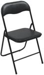 TOOLLAND - FP168B Tolland Klappstuhl, Metall , Schwarz, 38 cm x 43 cm x 78 cm