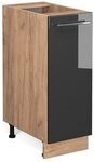 Vicco Apothekerschrank Fame-Line, Anthrazit Hochglanz, 30 cm ohne...