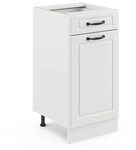 Vicco K&uuml;chenunterschrank R-Line, Wei&szlig; Landhaus, 40 cm