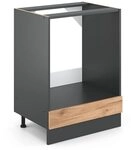 Vicco Herdumbauschrank R-Line, Goldkraft Eiche, 60 cm ohne Arbeitsplatte, zur freien