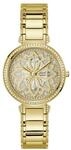 Guess Lily Damen Armbanduhr, Edelstahl, 36 mm, Edelstahlarmband, Farbe: Gold, 3 bar,