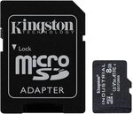 Kingston Industrial microSD - 8GB microSDHC Industrial C10 A1 pSLC Karte + SD-Adapter