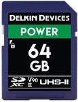Delkin Devices 64 GB Power SDXC 2000 x uhs-ii U3/V90 Speicherkarte