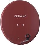 DUR-line MDA 60cm Rot - Aluminium Satellitensch&uuml;ssel mit LNB Feedhalterung - Sat